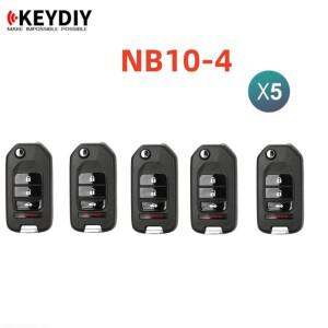 5개입 KEYDIY NB10-4 KD 리모컨 자동차 키 범용 4버튼 NB 시리즈 (혼다 호환  KD900/KD-X2 MINI 용)