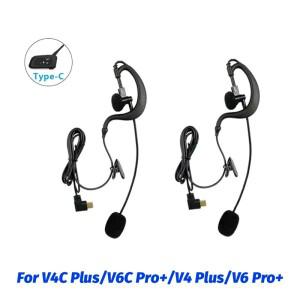 V4C Plus/V6C Pro+/V4 헤드셋용 Type-C 적합한 바이크 오토바이 헬멧 인터페이스 심판용