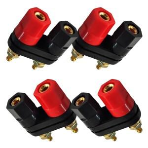 터미널 커넥터 앰프 바인딩 포스트 4mm 바나나 스피커 플러그 잭