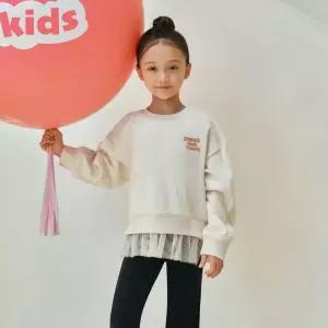안다르 ANDAR KIDS 키즈 샤 레이어드 맨투맨 여아
