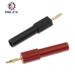 금도금 2MM 소형 남성 바나나 플러그 - 4MM 여성 잭 커넥터 어댑터