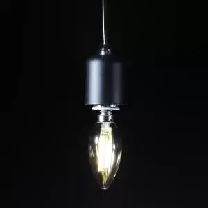 LED 에디슨 투명 4W E14 골드 촛대구 전구색