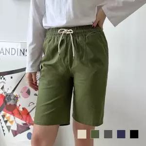 마바지 루베나 5부 스판 밴딩 여름바지