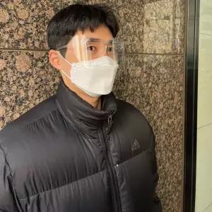 NEW 투명 마스크 고글 안경형 페이스쉴드 C형 입가리개 강의 주방 주방용 급식 식당 안면보호 보호구 조리
