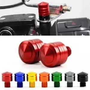 2Pcs M8 M10 오토바이 CNC 알루미늄 후면보기 미러 나사 구멍 플러그 백미러 녹 방지 홀더