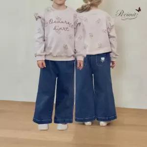 페리미츠 여아 앞주름 통일자 데님팬츠 P2532Q250CJ