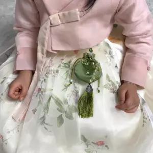 미니 복주머니 그린