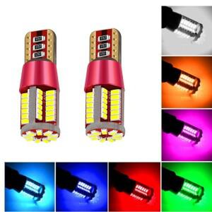 2PCS T10 168 192 W5W 57 SMD 3014 LED Canbus 오류 없음 자동차 마커 라이트 주차 램프 모터 웨지 전구 흰
