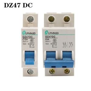 DC 회로 차단기, 12V 24V 48V 36V 72V MCB, 배터리 PV 태양 보호기, DZ47DC 포지티브 네거티브 스위치 아이