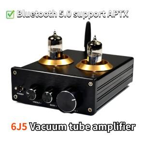 진공관 앰프 홈 스피커용 블루투스 6J5 프리 극장 노래방 하이파이 사운드 DC12V 입력 ,