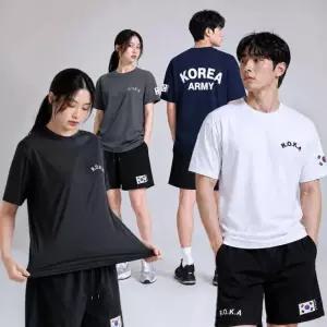 로카 냉감 데일리 남여 공용 티셔츠 반바지 Roka 군인 반팔티 4컬러 (로카 냉감 데일리 남여공용 티셔츠 반