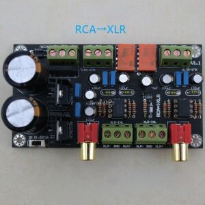 단일 종단-밸런스 회로 기판, RCA XLR 정류기 필터 포함, AC 전원 공급 가능