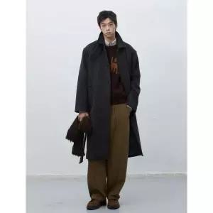 제너럴아이디어 GENERALIDEA MAN 울 블렌디드 발마칸 롱 코트 [DARK BROWN] SBE3M10011 SBE3M10011DR 15121