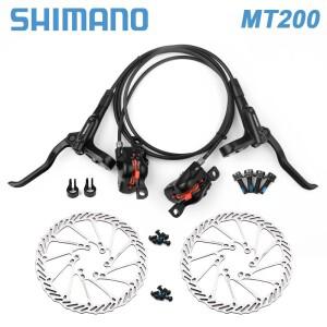 시마노 MTB 유압 디스크 브레이크 MT200 BR BL 산악 자전거 160mm 로터 캘리퍼 사이클링 부품