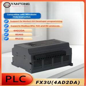 FX3U PLC 프로그래밍 가능 로직 컨트롤러, 고속 펄스, 아날로그 4 AD2DA 지지대 모드버스 RTU, FX3U-14/20/