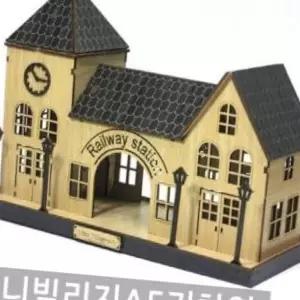 (올핀)GT 기차역 미니빌리지-A5 인테리어 모형 프라모델