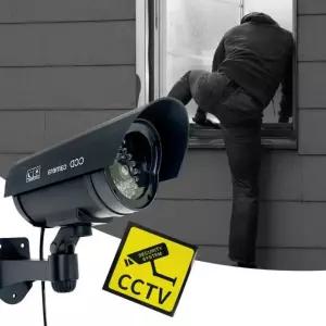 모형 회전형 방범 감시용 실외 가짜 CCTV 보안 카메라