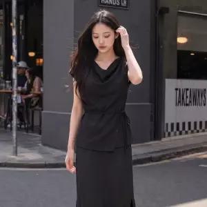 백화점 로엠 카울넥 블라우스 RMBLG25NT3