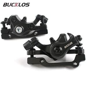 BUCKLOS Mtb 브레이크 켈리퍼 자전거 기계식 디스크 세트, 산악 푸시 피스톤, 로터 160mm