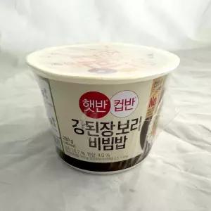 CJ 햇반 컵반 강된장 보리 비빔밥 280g x 4개