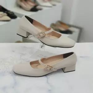 큐빅 밴딩 메리제인 여성 펌프스 슈즈 5cm HS324745ct