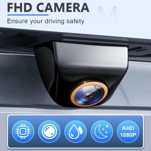 GcPaSr AHD 1920x1080P 자동차 후방 카메라 200 ° Fisheye Golden Lens 풀 나이트 비전 차량 후진 전면