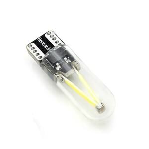 자동차 돔 웨지 번호판 전구 램프 DRL 스타일링 드롭  지원, 1x W5W LED T10 Cob 유리 조명, 필라멘트
