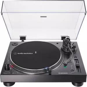 Audio-Technica AT-LP120XBT-USB-BK 무선 직접 구동 턴테이블 아날로그 및 완전 수동 3단 속도 비닐을