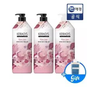 케라시스 퍼퓸 화이트 데이지 샴푸/린스 1L x 3개 + 증정지급 (180ml 바디워시)
