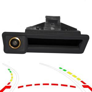 주차 CCD 골드 자동차 트렁크 핸들 HD 역방향 후면보기 카메라 BMW 호환 E60 E61 E70 E71 E72 E82 E88 E84