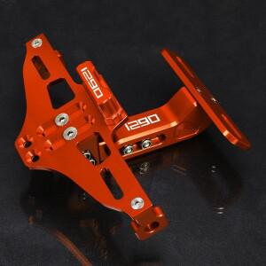 KTM 1290 슈퍼 어드벤처 S R 듀크 SAS 2017-2020 2018 바이크 오토바이 번호판 홀더 프레임 브래킷 라이트