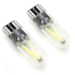 2x 클래식 W5W Led T10 필라멘트 Cob 유리 자동차 전구 독서 돔 램프 DRL 스타일링 12v 드롭  지원