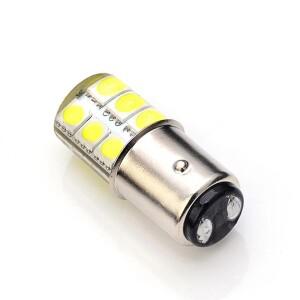 1157 P21/5W Bay15d S25 LED 12SMD 12V 1W 실리카 젤 자동차 브레이크 라이트 중지 주차 DRL 신호 램프 빨