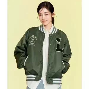 LEE 헤비 나일론 바시티 자켓 그린