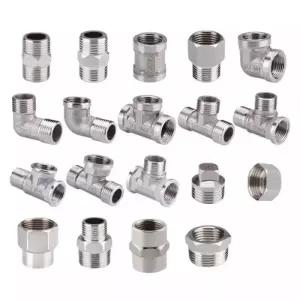 스텐레스 배관 자재 1/2인치 20mm 15A 샤워기 호스 연결 니플 소켓 엘보 삼방티 캡 변환 아답터