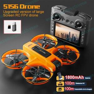 드론 S156 FPV 4K HD 카메라 5G 스크린 대형 RC 브러시리스 흔들림 쿼드콥터 180 방지