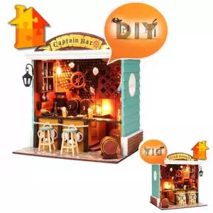 뮤 만들 미니어처 인형의집 꾸미기 DIY 기 장식 쳐 캡틴바 돌하우스