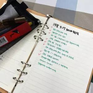 리필속지 다이어리 추가 속지 A5 6공 투두리스트