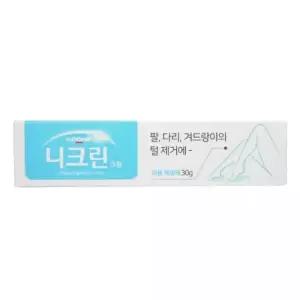 니크린크림30g/제모제/팔다리겨드랑이털제거/피부보호