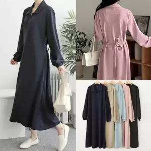 위쉬몰 AR 심플프롬카라긴팔원피스(T697H608) 빅사이즈 (52264027)