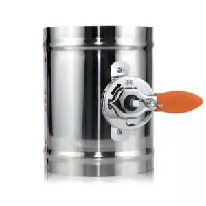 댐퍼 공기 조절 아연도금 201외경 컨트롤러 원형전동댐퍼 원형 전동 51mm 플랜지 닥트 밸브 오토