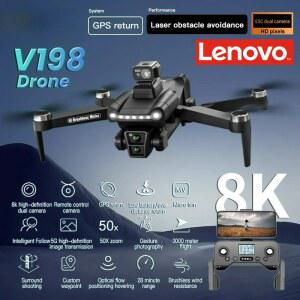 드론 V198GPS 4K 프로페셔널 FPV 브러시리스 쿼드콥터 공중 회피 장애물 8K 미니 접이식