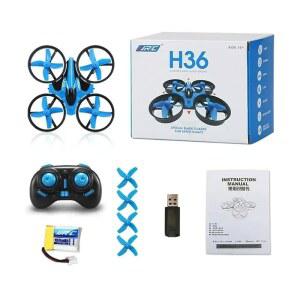 드론 JJRC H36 4CH 미니 RC 제어 플립 헬리콥터 LED 모드 조명 6축 쿼드콥터 원격 360도