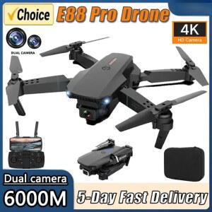드론 E88PRO 4K RC 1080P 광각 WIFI FPV 헬리콥터 카메라 고도 접이식 전문가용 HD