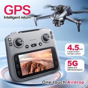 드론 K18 MAX RC 8K 브러시리스 리모컨 5G 쿼드콥터 UAV 회피 듀얼 K19 대형 GPS VS 장애물 카메라 스크린 접이식