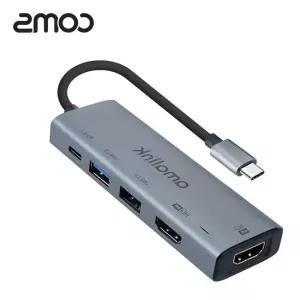 COMS USB 타입C to HDMI 2포트 듀얼 컨버터 LWC4923B 영상편집 미러링