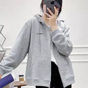 베이직 여성 후드집업 무지 긴팔 후드 점퍼 그레이 LWD3AAA5 오버핏운동복 트레이닝복