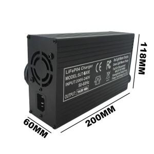 12V 40A Lifepo4 고속 충전기 4S 14.6V 리튬 인산철 태양광 시스템 RV 200AH 배터리 팩 220V SB50