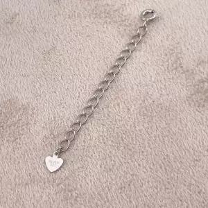 시후주얼리 실버925 5cm 연장체인 보조체인 목걸이연장줄 LWE856F4 유색보석목걸이 50mm