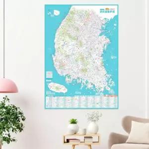 GDM 전국 캠핑 지도 LWF5233D 59x84cm 국내지도